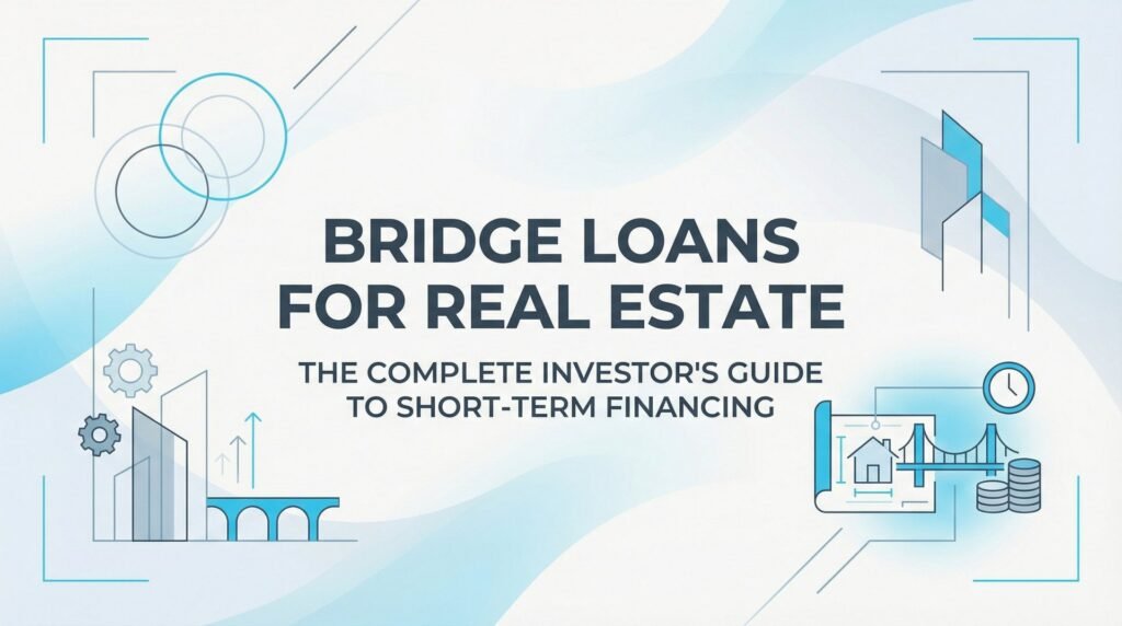 Bridge loans for real estate provide short-term financing that allows investors to acquire properties quickly when their capital is temporarily tied up in other deals. This comprehensive guide explains how bridge financing works, when it makes strategic sense for your investment strategy, and how to structure these loans properly to capitalize on time-sensitive opportunities that traditional financing would cause you to miss.